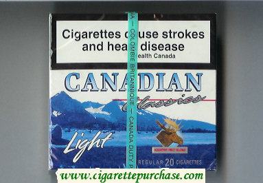 Canadian Classics Light cigarettes